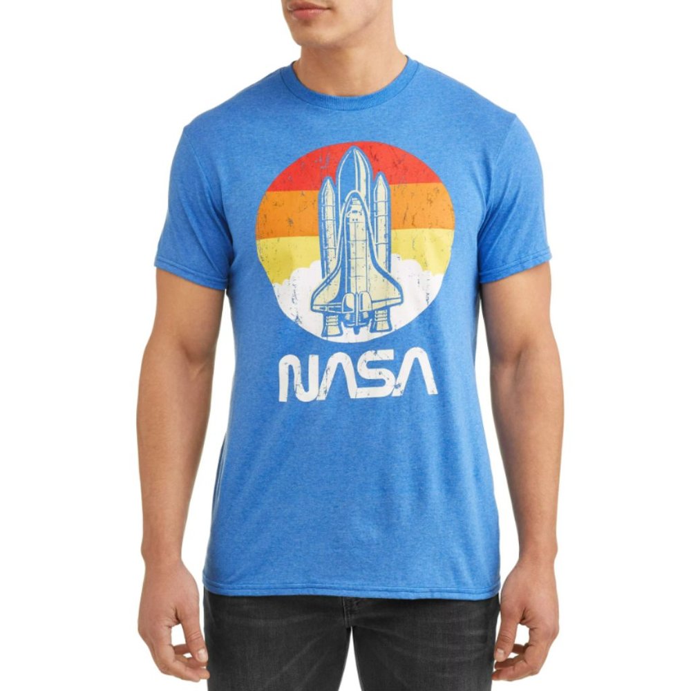 Men's NASA 70s Style Logo Short Sleeve Graphic T-Shirt